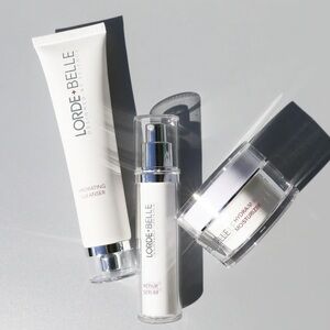 Lorde + Belle CC Skincare Regimen Hydra-V Cleanser + Repair Serum + Moisturizer